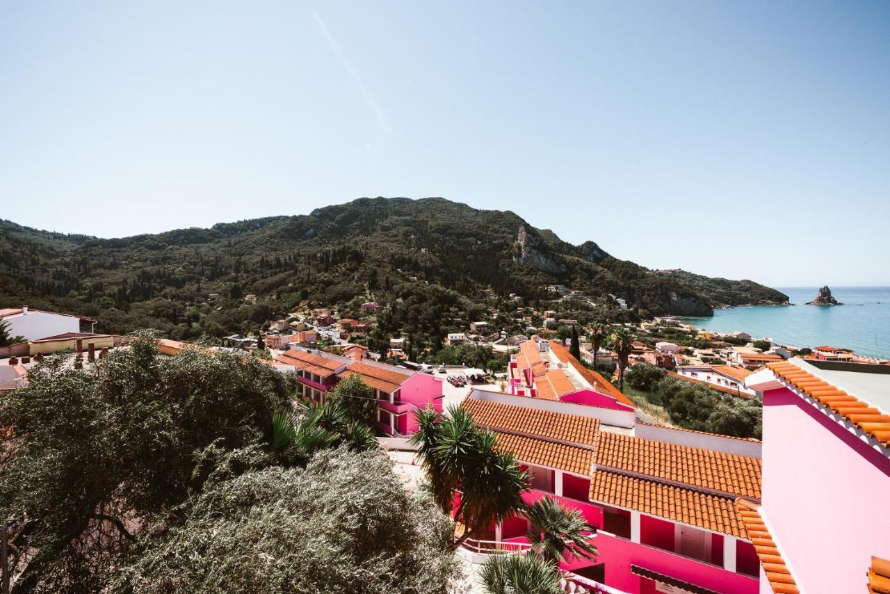 Pink Palace Beach Resort Agios Gordios  Bagian luar foto