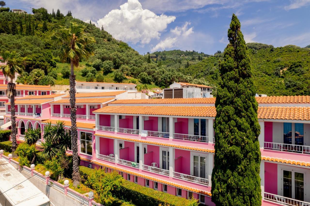 Pink Palace Beach Resort Agios Gordios  Bagian luar foto