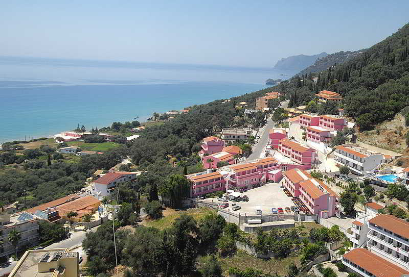 Pink Palace Beach Resort Agios Gordios  Bagian luar foto