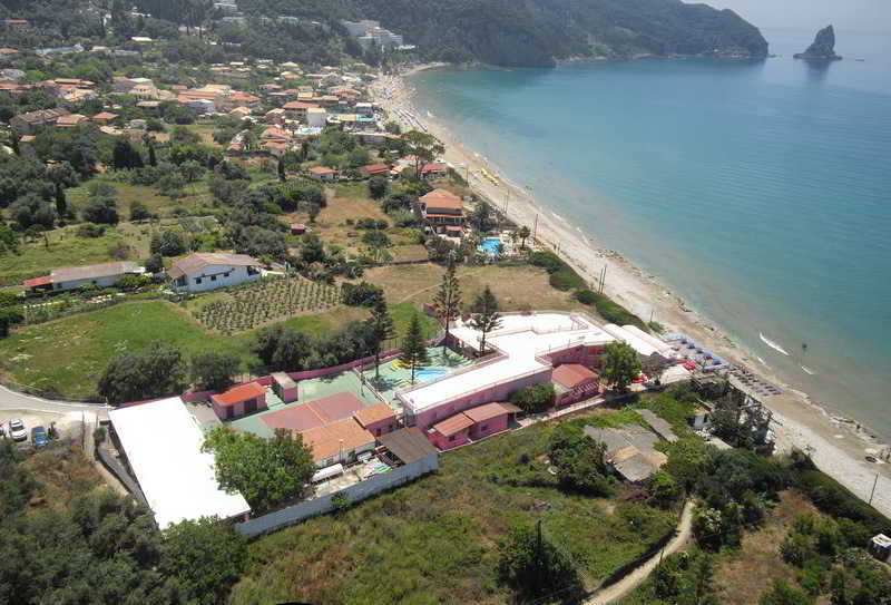 Pink Palace Beach Resort Agios Gordios  Bagian luar foto